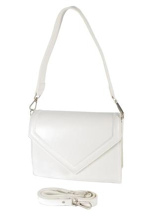 Каркасный женский клатч белая стильная маленькая сумка кросс боди на плечо сумка с плечевым ремнем экокожа
