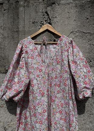 Розкішна міді сукня в квітковий принт h&m7 фото