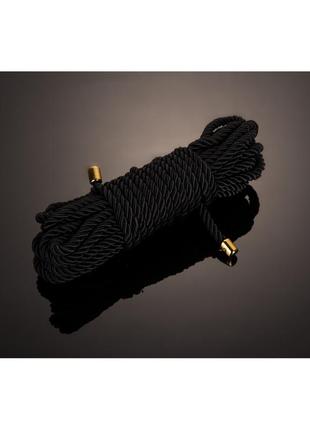 Мотузка для бондажу upko restraint bondage rope, чорна, 10 м  18+