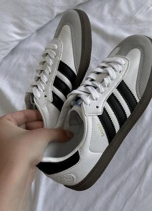 Adidas samba white brown 36 39