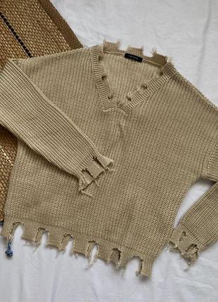 Светр з рваностями 🧶 4