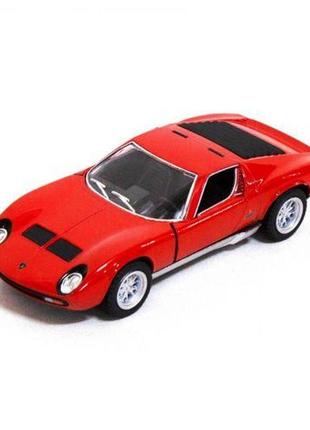 Машинка kinsmart "lamborghini miura p400" (червона)