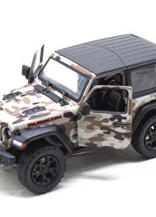 Машинка kinsmart jeep wrangler, коричневий