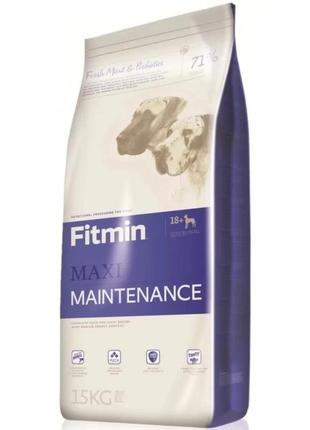 Сухий корм fitmin premium maxi maintenance для дорослих собак гігантських порід 15 кг