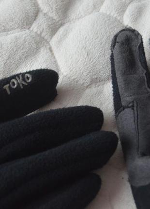 Чоловічі теплі фліс рукавиці toko з windstopper5 фото
