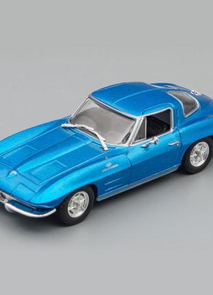 Суперкари №77, chevrolet corvette stingray (1963) колекційна модель у масштабі 1:43 від deagostini
