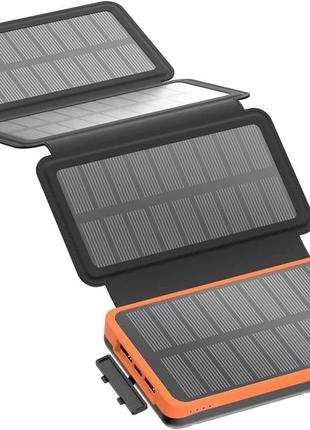 Складна сонячна панель, павербанк feelle 26800mah solar power bank