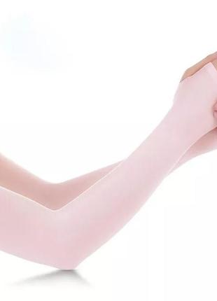 Митенки let's silim. женские перчатки без пальцев, размер универсальный. розовый цвет.5 фото