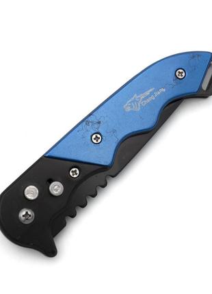Нож складной f250 синий2 фото