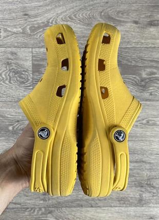 Crocs сандали шлёпанцы j4 35-36 размер кроксы подростковые желтые оригинал8 фото