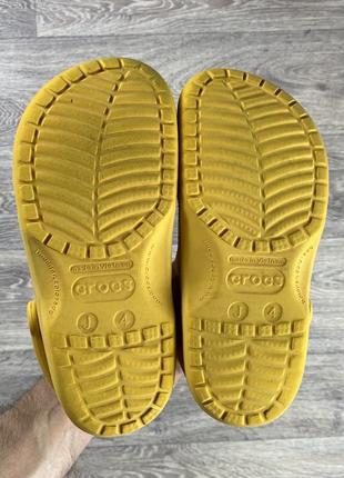 Crocs сандали шлёпанцы j4 35-36 размер кроксы подростковые желтые оригинал7 фото