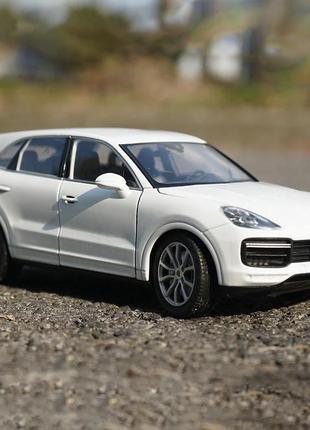 Детская машинка porsche cayenne turbo игрушечная металлическая 1:24