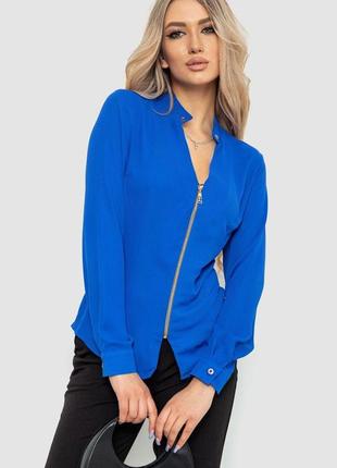 Блуза жіноча шифонова, колір електрик, 186r504