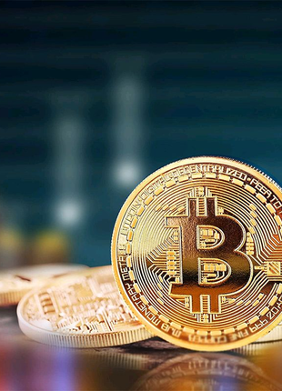 Сувенірна монета біткоїн bitcoin сувенір