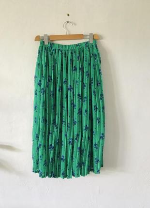 Спідниця плісе міді