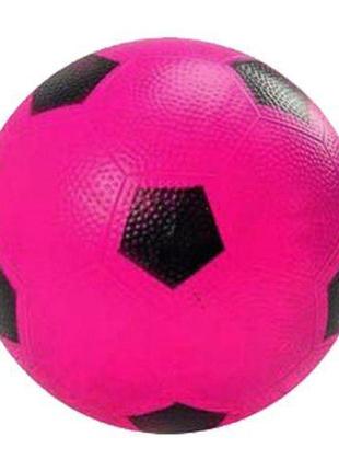 М`ячик дитячий "футбол", гумовий (рожевий)