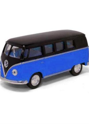 Машинка kinsmart "volkswagen t2 bus" (синя)