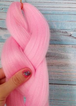 Косички канекалон 60 см розовый
