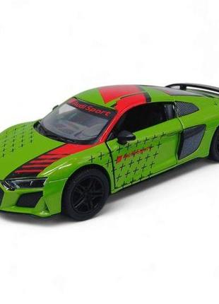 Машинка kinsmart "audi r8 coupe 5", зелена