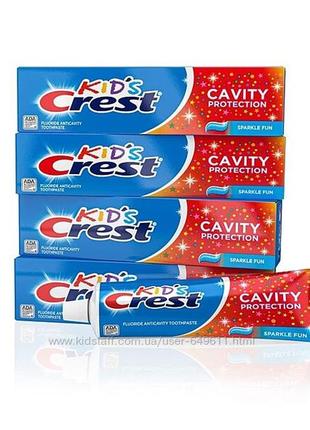 Детская зубная паста crest kid´s cavity protection sparkle fun