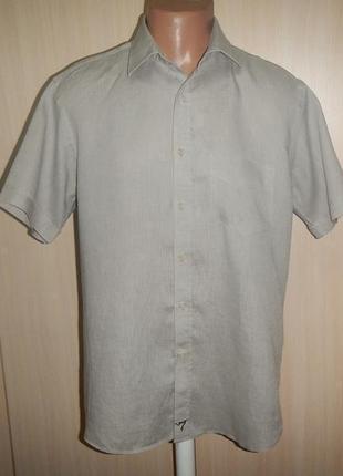 Льняная тенниска рубашка lin p.xl 100% лен