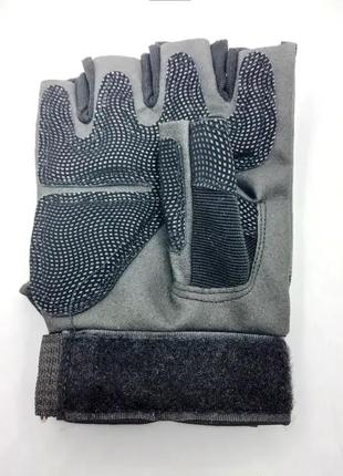 Перчатки тактические oakley беспалые (размер l, черные)4 фото