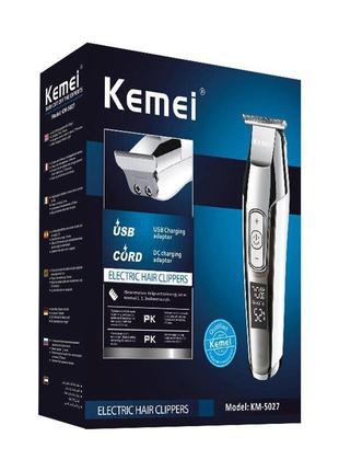 Профессиональный триммер, окантовочная машинка kemei km-5027
