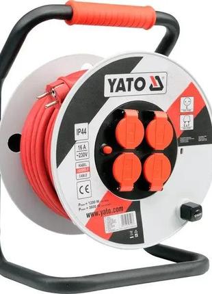 Удлинитель электрический на катушке 40 метров, 3 х 2,5 мм² 230 v yato yt-8107