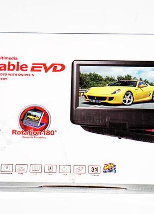 9,8" портативный dvd плеер opera аккумулятор tv тюнер usb