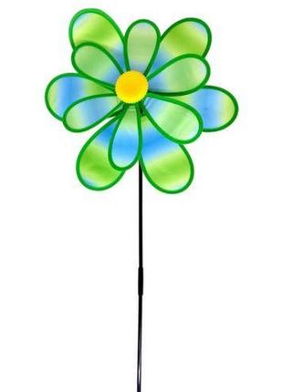 Вітрячок "квіточка", діаметр 38 см, зелений