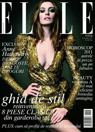 Журнал anne hathaway, elle romania (january 2011), журналы эль, энн хэтевей, мода и стиль