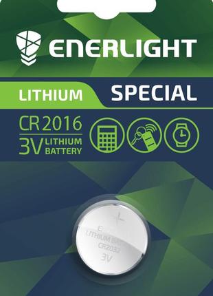 Батарейка літієва enerlight cr 2016 3v