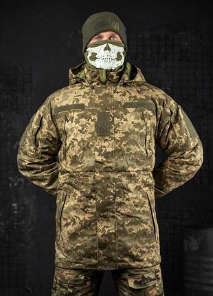 Зимова верхня захисна чоловічі куртка 50 розмір м/л піксель