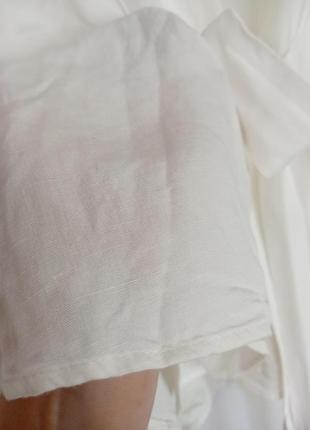 Блуза от zara из смесового льна6 фото