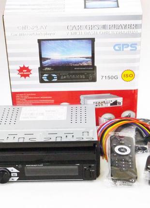 1din магнитола 7150g gps + 16gb карта с навигацией