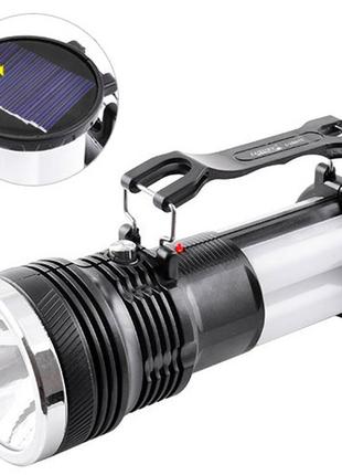 Ліхтар переносний luxury 2881 t, 1w+16smd, сонячна батарея, вбудований акумулятор, зп 220v