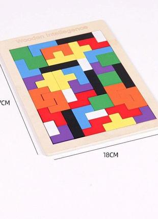 Різнобарвний пазл-головоломка для дітей танграм3 фото