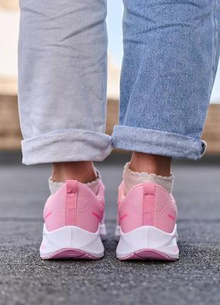 Жіночі кросівки nike zoom x pink white | smb5 фото