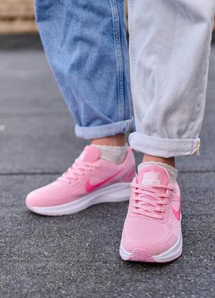 Жіночі кросівки nike zoom x pink white | smb9 фото
