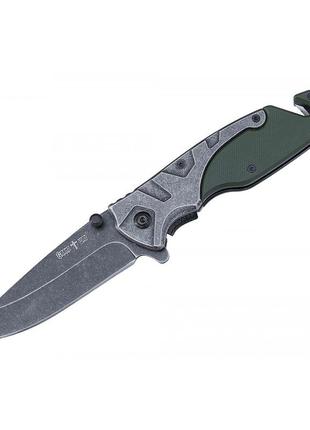 Нож складной с покрытием black stonewash для повседневного ношения. нож для солдата или охотника
