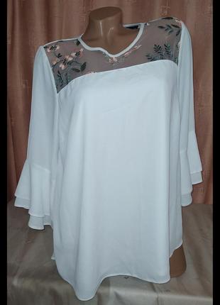Блуза кофтинка жіноча f&f великого розміру xxl/44