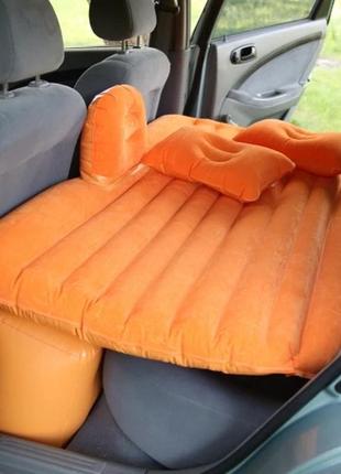 Автомобильный матрас автоматрас на заднее сиденье оранжевый needful3 фото