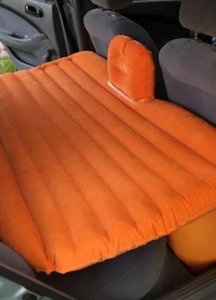 Автомобильный матрас автоматрас на заднее сиденье оранжевый needful2 фото