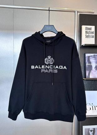 Чорна худі balenciaga