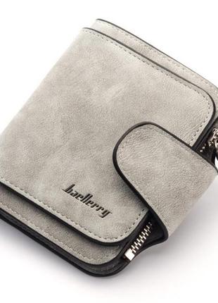Жіночий гаманець замшевий, клатч baellerry forever mini сірий