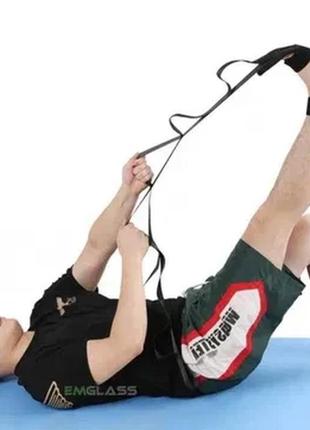 Ремінь тренажер для розтягування та тренування ніг stretch band