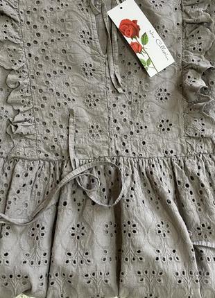 Шикарное,заметное,статусное,дышащае платье из прошвы,италия8 фото