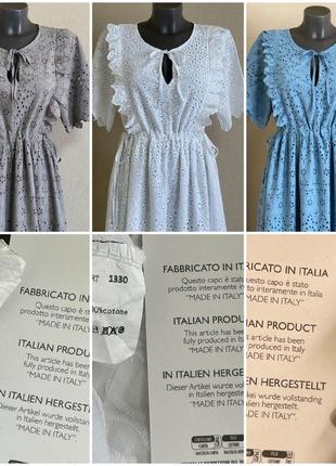 Шикарное,заметное,статусное,дышащае платье из прошвы,италия4 фото