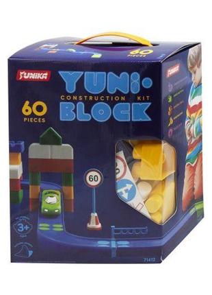 Конструктор дитячий "yuni-block" 60 деталі