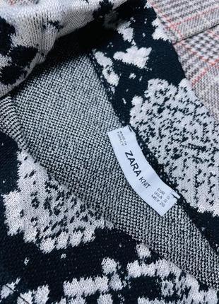 В’язана спідниця zara s спідниця в зміїний принт коротка спідниця зара трикотажна спідниця4 фото